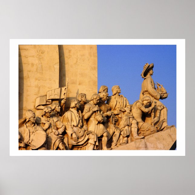 Discoveries Monument detail, Lisbon Portugal Poster (Front)