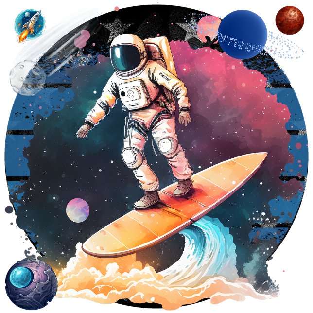 Discovering the Universe Square Wall Clock (Discovering the Universe: Through Astronauts' Eyes)