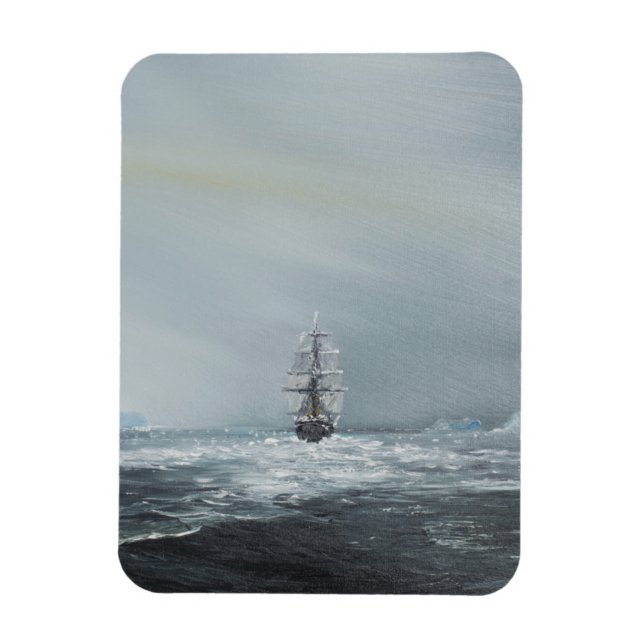 Discovery Captain Scott And Crew Magnet (Vertical)