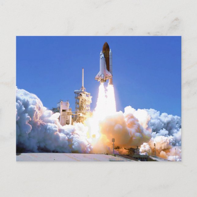 Discovery Shuttle Launch Postcard (Front)