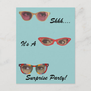 Discreet Details Retro Party Surprise Invitations