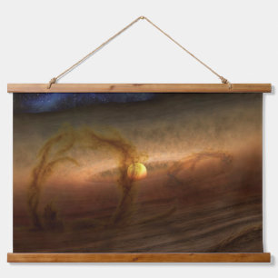 Discs Of Planet-Forming Material Circling Stars. Hanging Tapestry