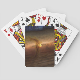 Discs Of Planet-Forming Material Circling Stars. Playing Cards