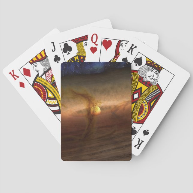 Discs Of Planet-Forming Material Circling Stars. Playing Cards (Back)
