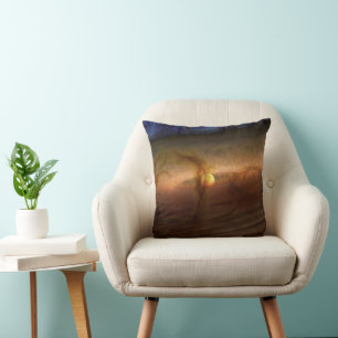 Discs Of Planet-Forming Material Circling Stars. Throw Pillow