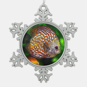 Discus_20170601_by_JAMColors Snowflake Pewter Christmas Ornament