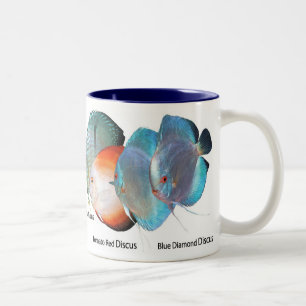 Discus fishのマグカップ Two-Tone coffee mug