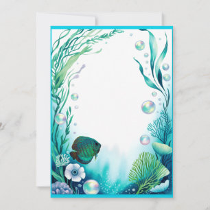 Discus Fish Aquarium Wedding Party Fis nvitation Invitation