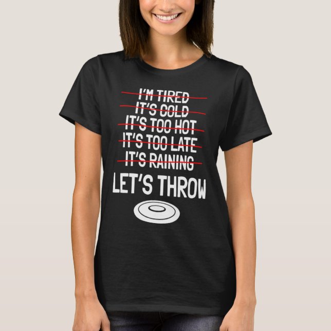 Discus Throw Player Disc Athletes Sports Track And T-Shirt (Front)