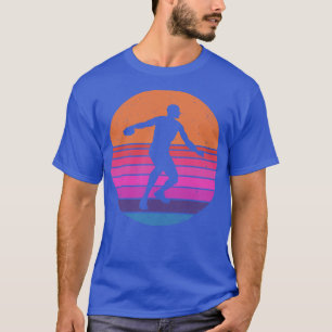 Discus Throw Vintage Retro Track And Field Discus  T-Shirt