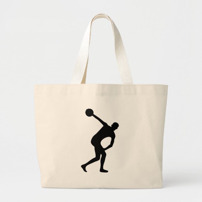discus thrower large tote bag (Front)