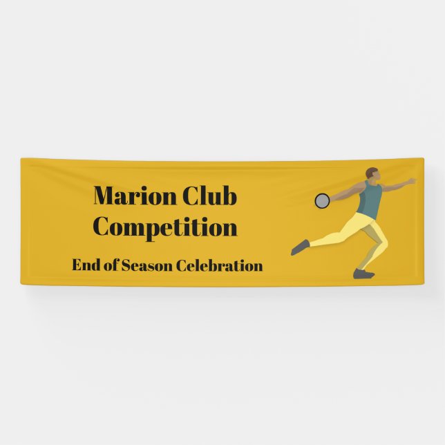 Discus Throwing Banner (Horizontal)