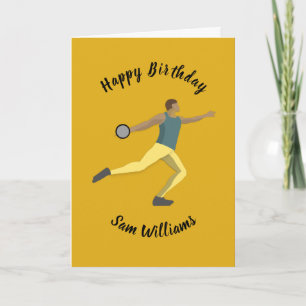 Discus Throwing Card