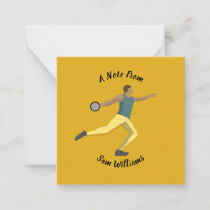 Discus Throwing Card