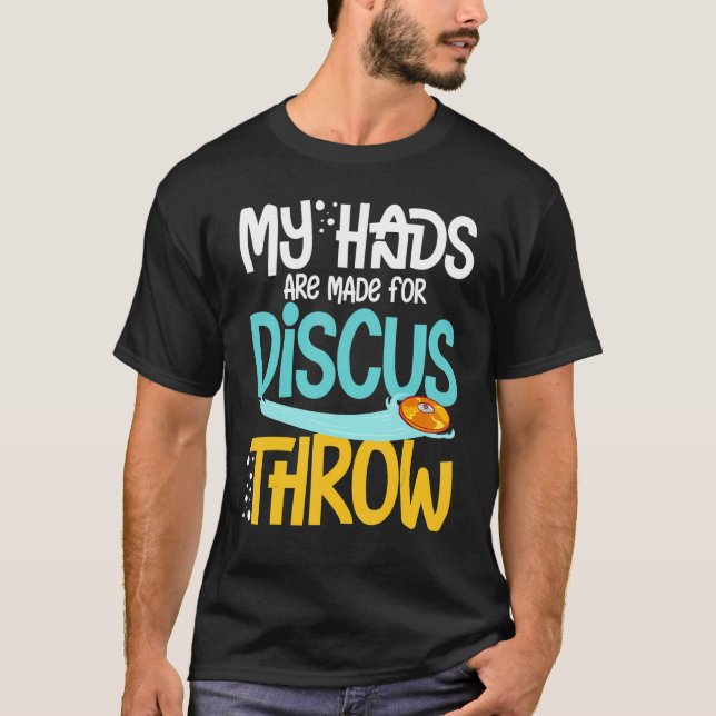 Discus Throwing Track And Field Disc Thrower Train T-Shirt (Front)