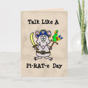 Discuter Drôle Comme Une Carte Pirate De Jour De P