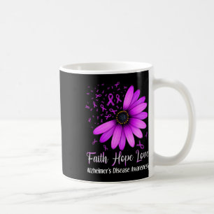 Disease Awareness Faith Hope Love Purple Ribbon 1 Coffee Mug