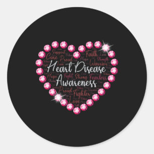 Disease Awareness Health Month Support Love Cure H Classic Round Sticker