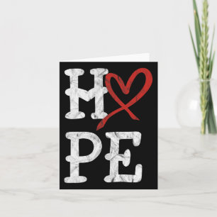 Disease Awareness Month Hope Vintage Heart Health Card