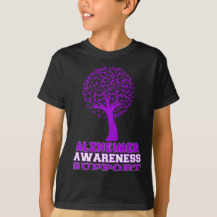 Disease Awareness Purple Ribbon Support Walk T-Shirt