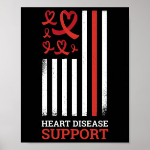 Disease Awareness Red Ribbon 2  Poster