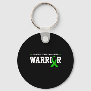 Disease Awareness Warrior Support Month Green Ribb Keychain