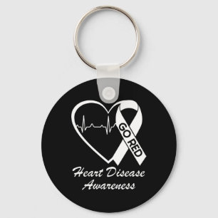 Disease Awareness We Wear Red In February Go Red H Keychain