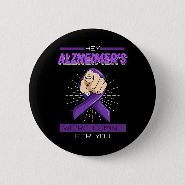 Disease Brain Memory Loss Dementia Gift Idea  2 Inch Round Button (Front)