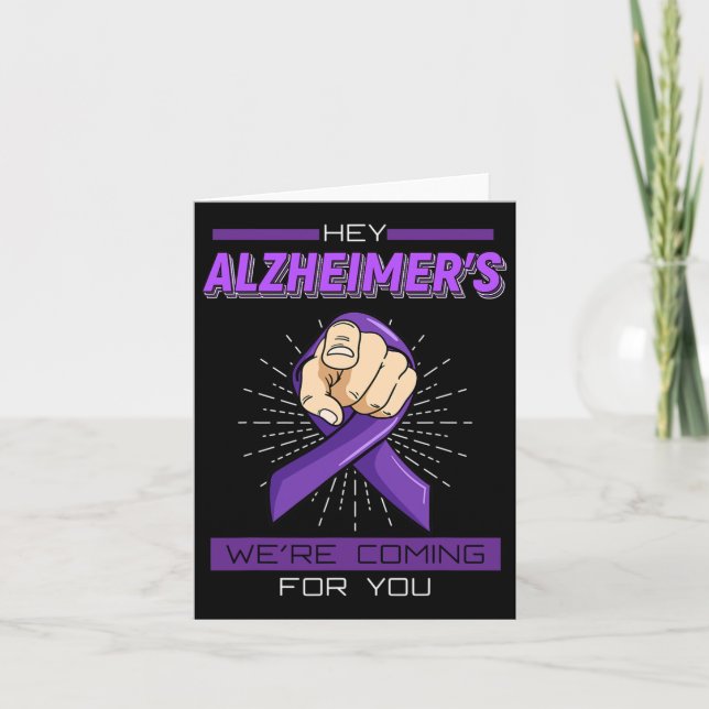 Disease Brain Memory Loss Dementia Gift Idea  Card (Front)