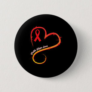 Disease February Wear Red Heart Disease Awareness 2 Inch Round Button