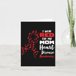 Disease February Wear Red Heart Disease Awareness Card