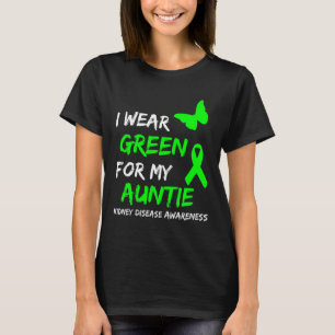 Disease I Wear Green For My Auntie Ribbon T-Shirt