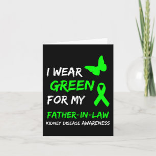 Disease I Wear Green For My Father-in-law Ribbon 1 Card