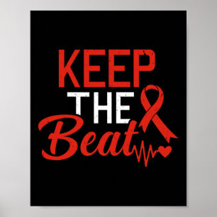 Disease Keep The Beat Chd Heart Defect Awareness Poster
