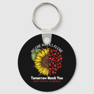 Disease No One Walks Alone Tomorrow Needs You Keychain