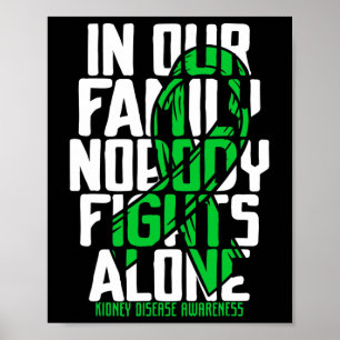Disease Support Family Kidney Disease Awareness  Poster