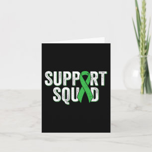 Disease Support Squad - Green Awareness Ribbon Card