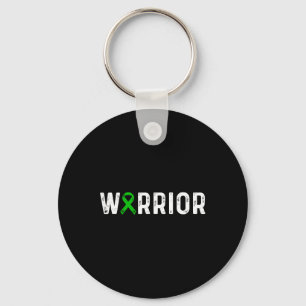 Disease Warrior Awareness Green Ribbon  Keychain