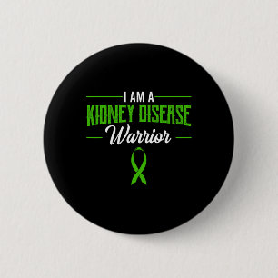 Disease Warrior Dialysis Nephritis Organ Donor Gre 2 Inch Round Button