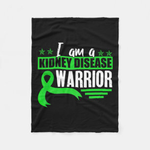 Disease Warrior Dialysis Nephritis Organ Donor Gre Fleece Blanket