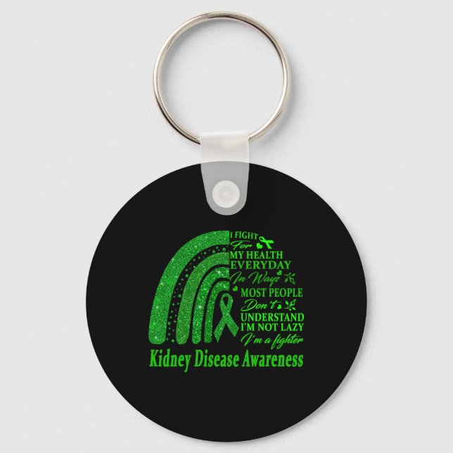 Disease Warrior I'm Fine 2  Keychain (Front)