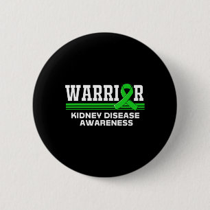 Disease Warrior Kidney Disease Awareness Kids 2 Inch Round Button