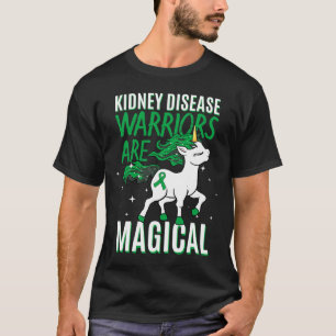 Disease Warrior Magical Unicorn Green Organ Donor  T-Shirt