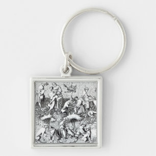 Diseases of dogs and their cure, after a miniature keychain