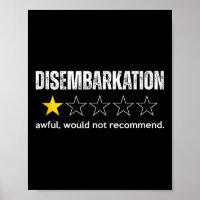 Disembarkation Awful Would Not Recommend Funny Cru