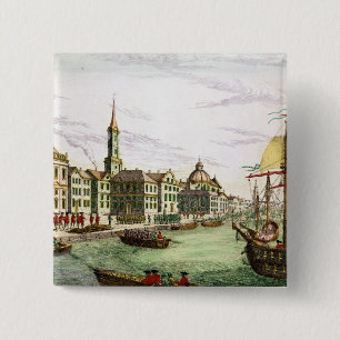 Disembarking of the English Troops 2 Inch Square Button