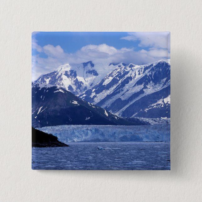 Disenchantment Bay and Hubbard Glacier, 2 Inch Square Button (Front)