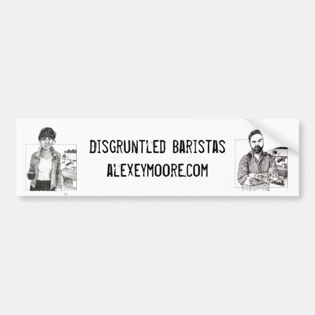 Disgruntled Barista Sticker (Front)