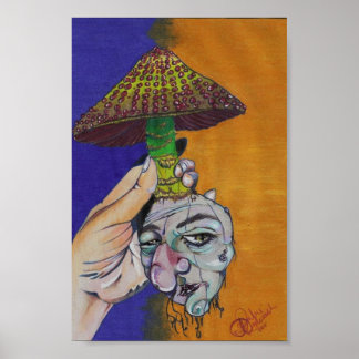 Disgruntled Mushroom Poster