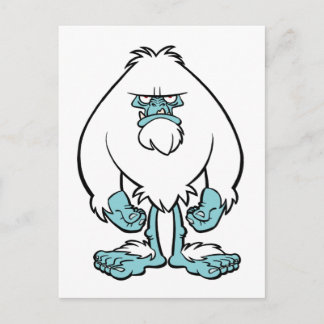 Disgruntled Yeti Postcard